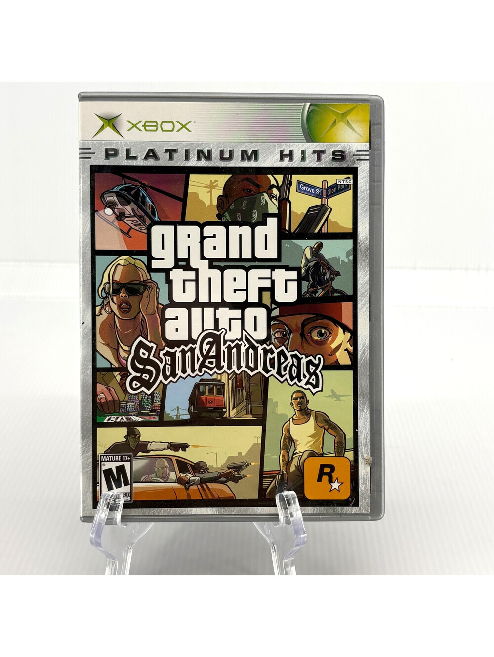 Rockstar Grand Theft Auto San Andreas Platinum Hits Xbox Complete With Map